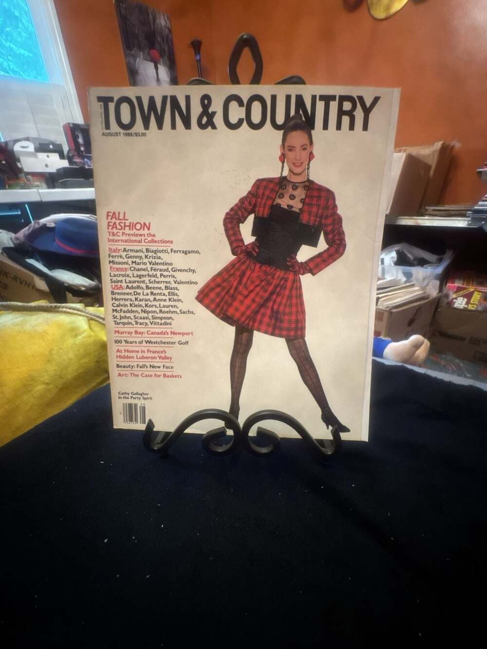 Town & Country Magazine August 1988 Vintage Fashion Issue